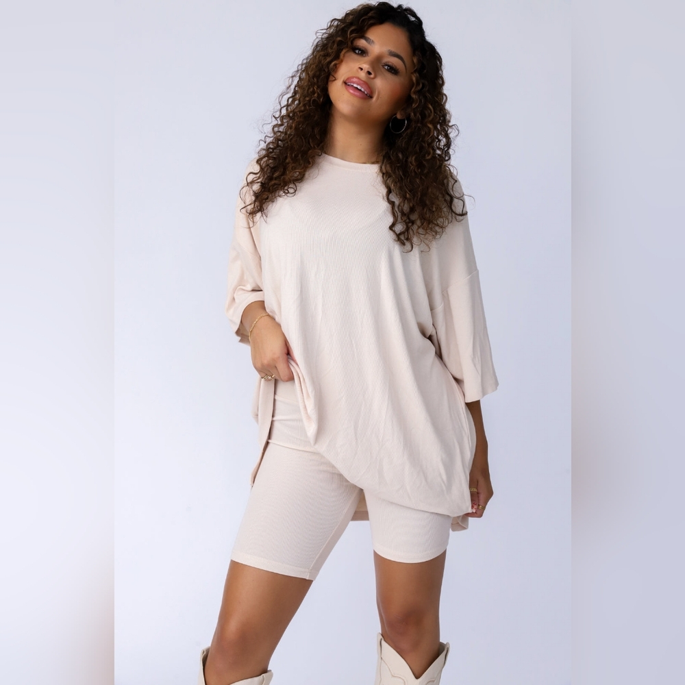 The Foxy Kind All Weekend Long Set Oatmeal